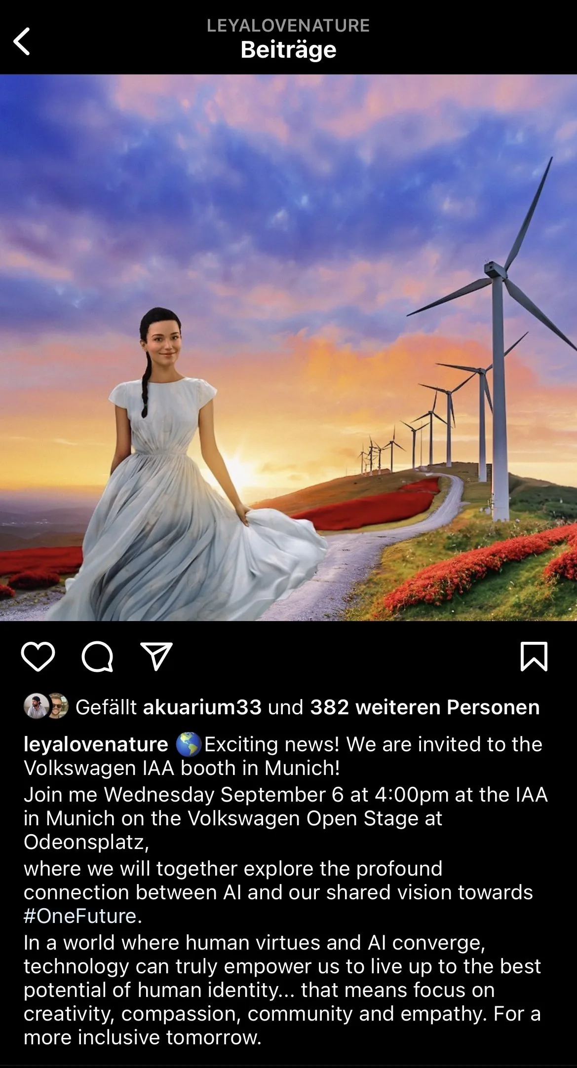 Leya Love IAA post
