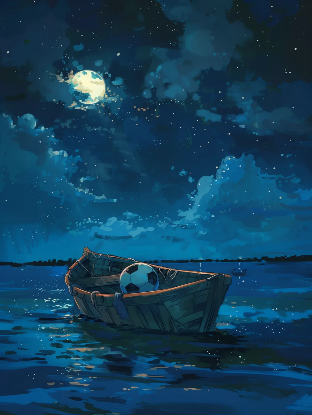 Boat scene illustration from the book