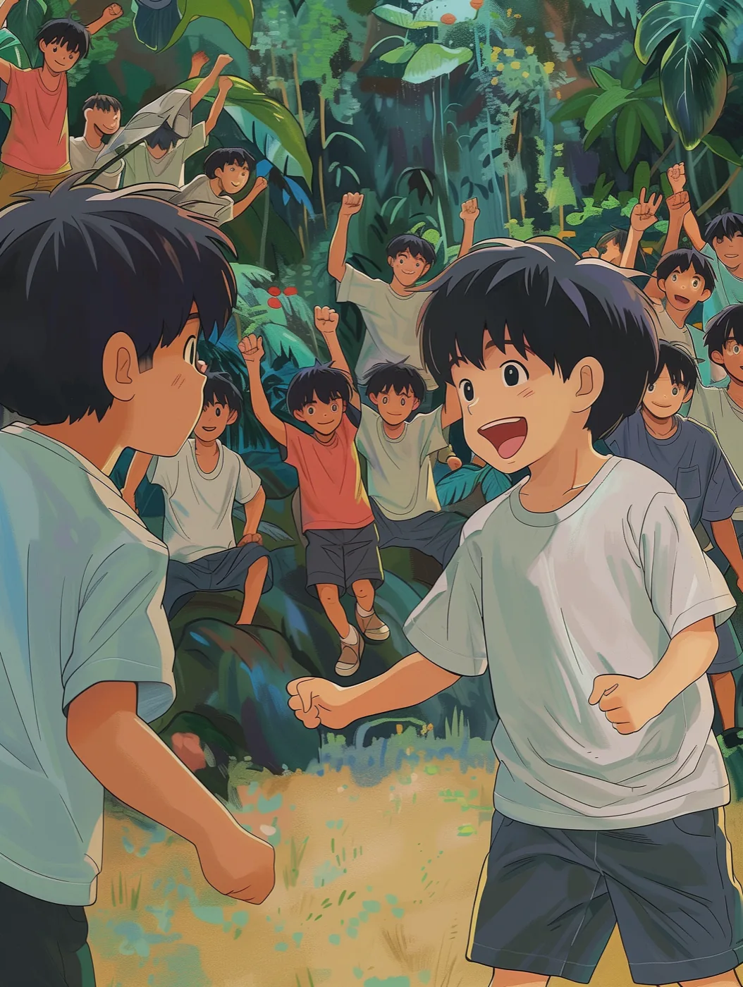 Victory scene illustration from the book